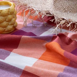 Nappe De Table|Atmosphera, cru017dateur d'intu017drieur Nappe rectangulaire coton (150 x 250 cm) Madras Multicolore