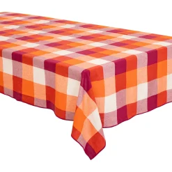 Nappe De Table|Atmosphera, cru017dateur d'intu017drieur Nappe rectangulaire coton (150 x 250 cm) Madras Multicolore