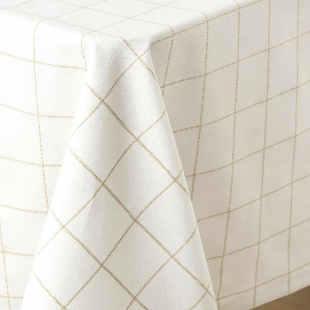 Nappe De Table|douceur d'intu017drieur Nappe rectangulaire coton (140 x 240 cm) Axel he Blanc