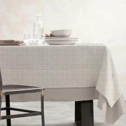 Nappe De Table|EMINZA Nappe rectangulaire coton enduit (150 x 350 cm) Paolo Beige