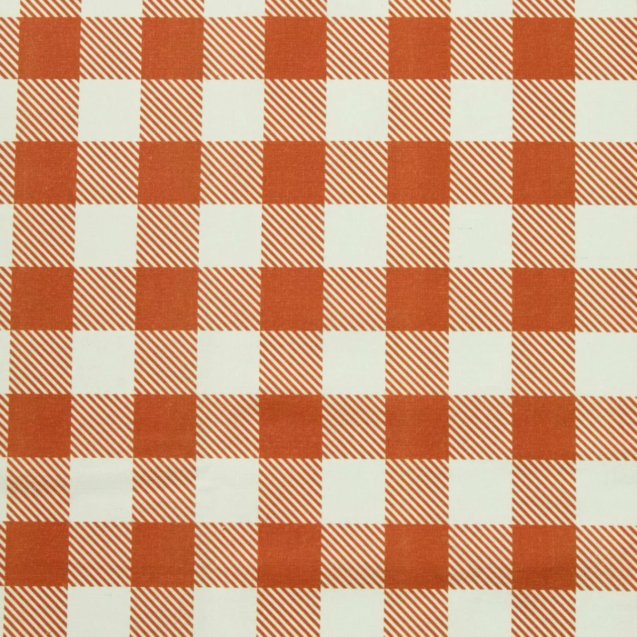 Nappe De Table|EMINZA Nappe rectangulaire coton enduit (150 x 250 cm) Vichy Terracotta