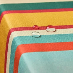 Nappe De Table|EMINZA Nappe rectangulaire coton enduit (150 x 250 cm) Cervione Multicolore