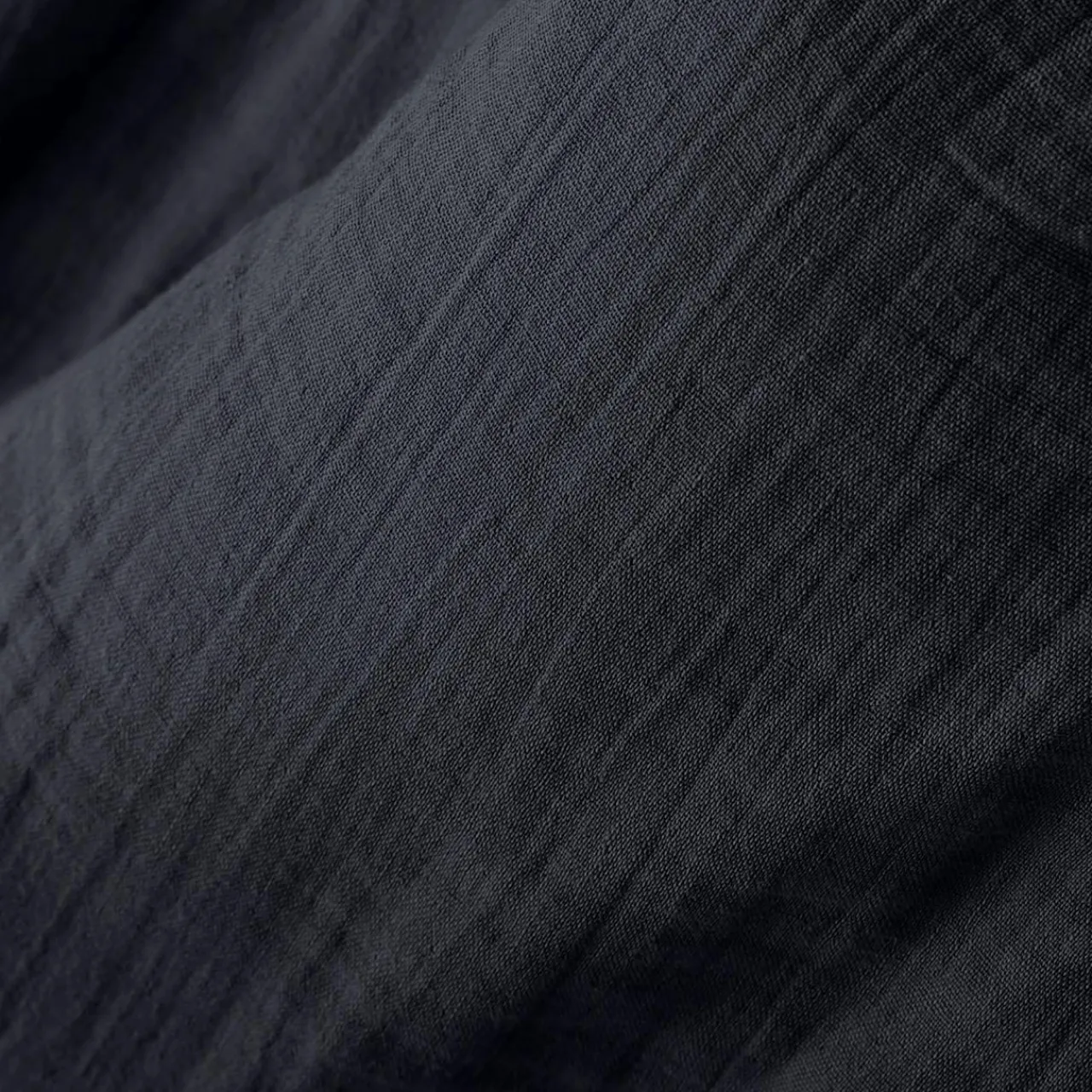 Nappe De Table|EMINZA Nappe rectangulaire gaze de coton (150 x 350 cm) Gaïa Bleu nuit