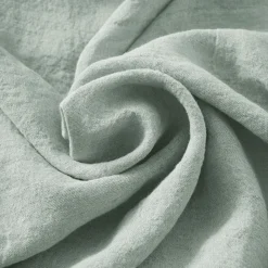 Nappe De Table|EMINZA Nappe rectangulaire lin lavé (170 x 250 cm) Louise Vert Eucalyptus