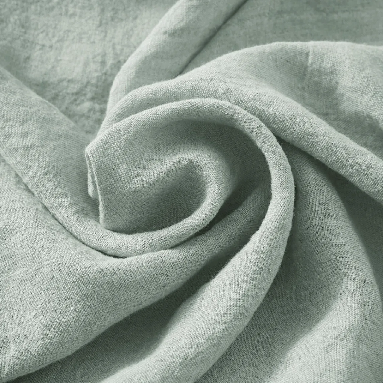 Nappe De Table|EMINZA Nappe rectangulaire lin lavé (170 x 250 cm) Louise Vert Eucalyptus