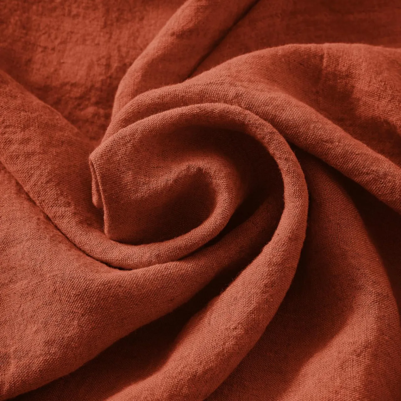 Nappe De Table|EMINZA Nappe rectangulaire lin lavé (170 x 250 cm) Louise Terracotta