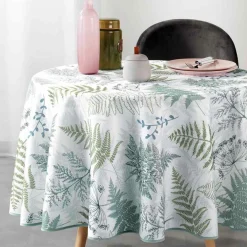 Nappe De Table|DOUCEUR D'INTERIEUR Nappe ronde (D180 cm) Melisandre e Vert