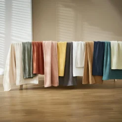 Nappe De Table|EMINZA Nappe ronde gaze de coton (180 cm) Gaïa pampa Beige