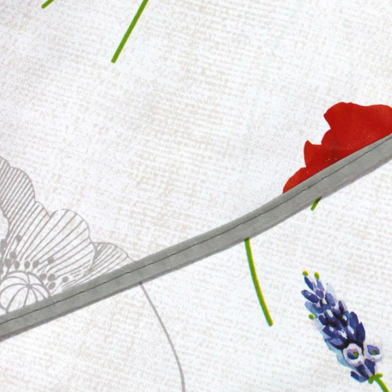 Nappe De Table|DOUCEUR D'INTERIEUR Nappe ronde tissu PVC (D160 cm) Sisteron Rouge