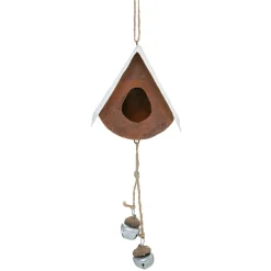 Décoration De Sapin|Feeric Lights & Christmas Nichoir de Noël à suspendre (H18 cm) Grelot Rouille Marron