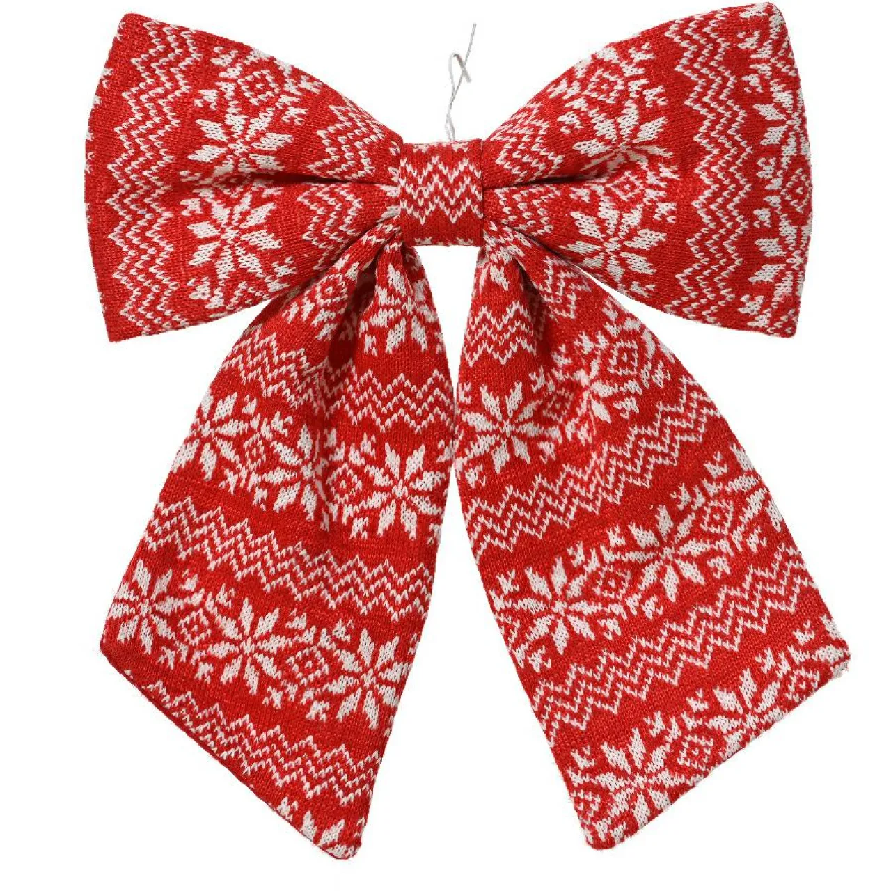 Décoration De Sapin|KAEMINGK Noeud de Noël (H32 cm) Tradition et blanc Rouge