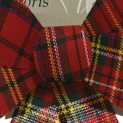 Décoration De Sapin|KAEMINGK Nœud de Noël (H26 cm) à carreaux Rouge