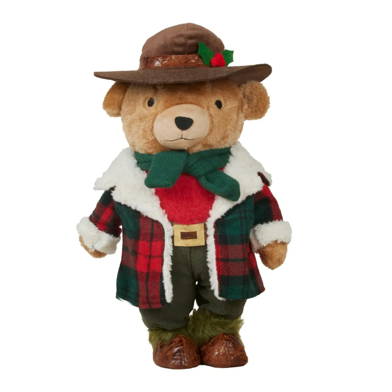 Père Noël, Animaux Et Personnage|KAEMINGK Ours de Noël décoratif (H45 cm) Noha du Canada Vert