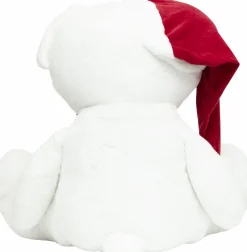 Personnage, Objet Grand Format|Père Noël, Animaux Et Personnage|JJA Ours en peluche (H100 cm) Jules et nœud velours et rouge Blanc