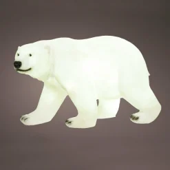 Déco Et Objet Lumineux|KAEMINGK Ours polaire lumineux fibre de verre 8 LED (H35 cm) Viken Blanc froid