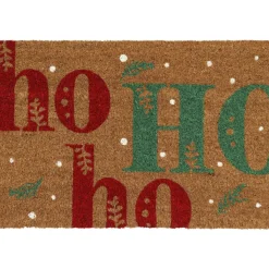 Plaid, Coussin Et Tapis De Noël|LUANCE Paillasson de Noël coco (40 x 60 cm) Ho Ho Multicolore