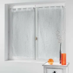 Voilage|DOUCEUR D'INTERIEUR Paire de voilages à passants (45 x 160 cm) Filiane Blanc