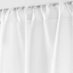 Voilage|douceur d'intu017drieur Paire de voilages passe-tringle (70 x 200 cm) Lissea Blanc