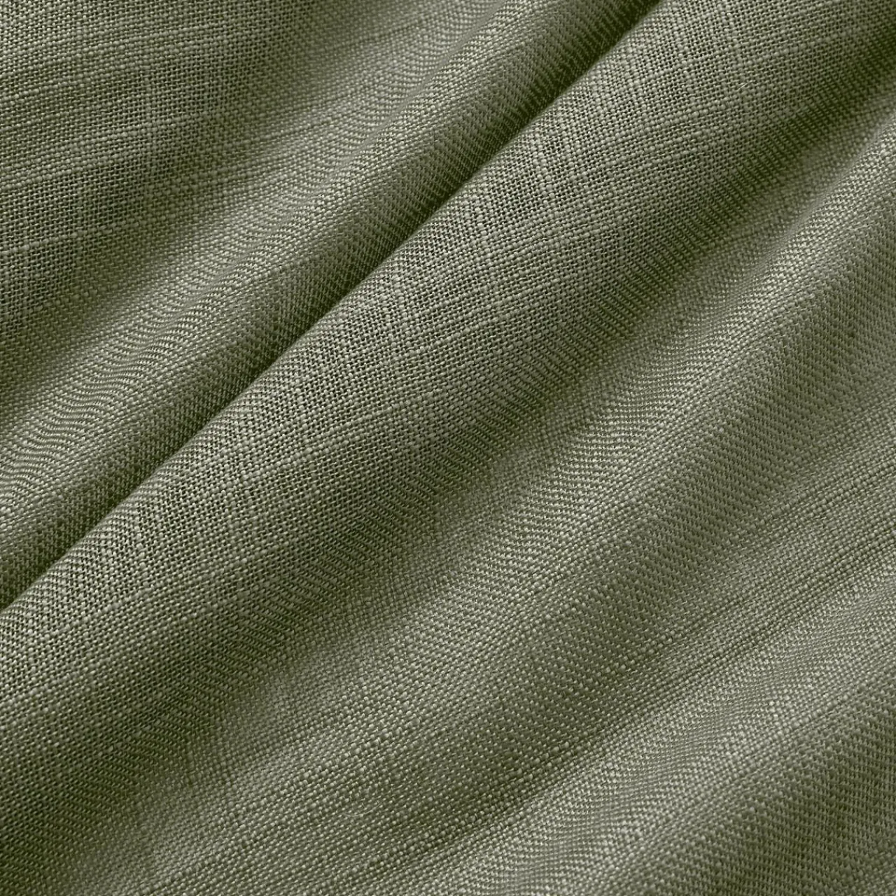 Voilage|EMINZA Paire de voilages passe-tringle effet lin (70 x 200 cm) Robin Vert romarin