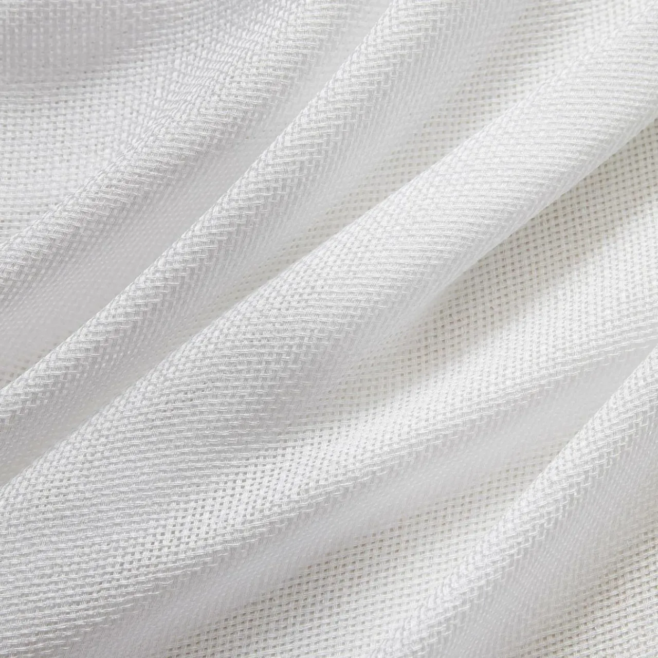 Voilage|EMINZA Paire de voilages passe-tringle effet lin (60 x 160 cm) Luca Blanc