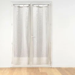 Voilage|douceur d'intu017drieur Paire de voilages tissés œillets bois (70 x 200 cm) Minalisa Beige