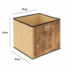 Panier Et Organisateur|5 Five Simply Smart Panier de rangement (31 x 31 cm) Blackflora Bois Naturel