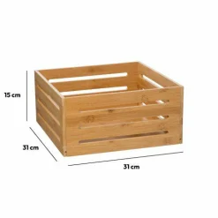 Rangement Et Organisateur|ATMOSPHERA Panier de rangement (31 x 31 x H15 cm) Siao Naturel