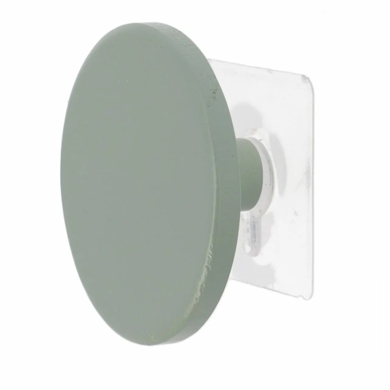 Rangement Salle De Bain|TENDANCE Patère adhésive (D8,5 cm) Easy Chic Kaki Vert kaki