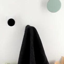 Rangement Salle De Bain|TENDANCE Patère adhésive (D8,5 cm) Easy Chic Kaki Vert kaki