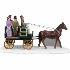 Village De Noël Lemax|LEMAX Personnage Calèche