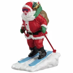 Village De Noël Lemax|LEMAX Personnage Père Noël skieur