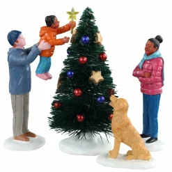 Village De Noël Lemax|LEMAX Personnages La touche finale au sapin