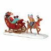 Village De Noël Lemax|LEMAX Personnages Le traîneau du Père Noël