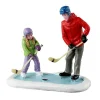 Village De Noël Lemax|LEMAX Personnages Séance d'entrainement Père et fille