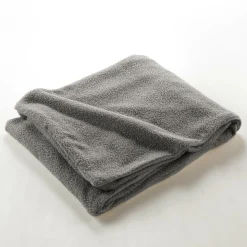 Plaid Et Jeté|douceur d'intu017drieur Plaid bouclette (125 x 150 cm) Wooly Gris