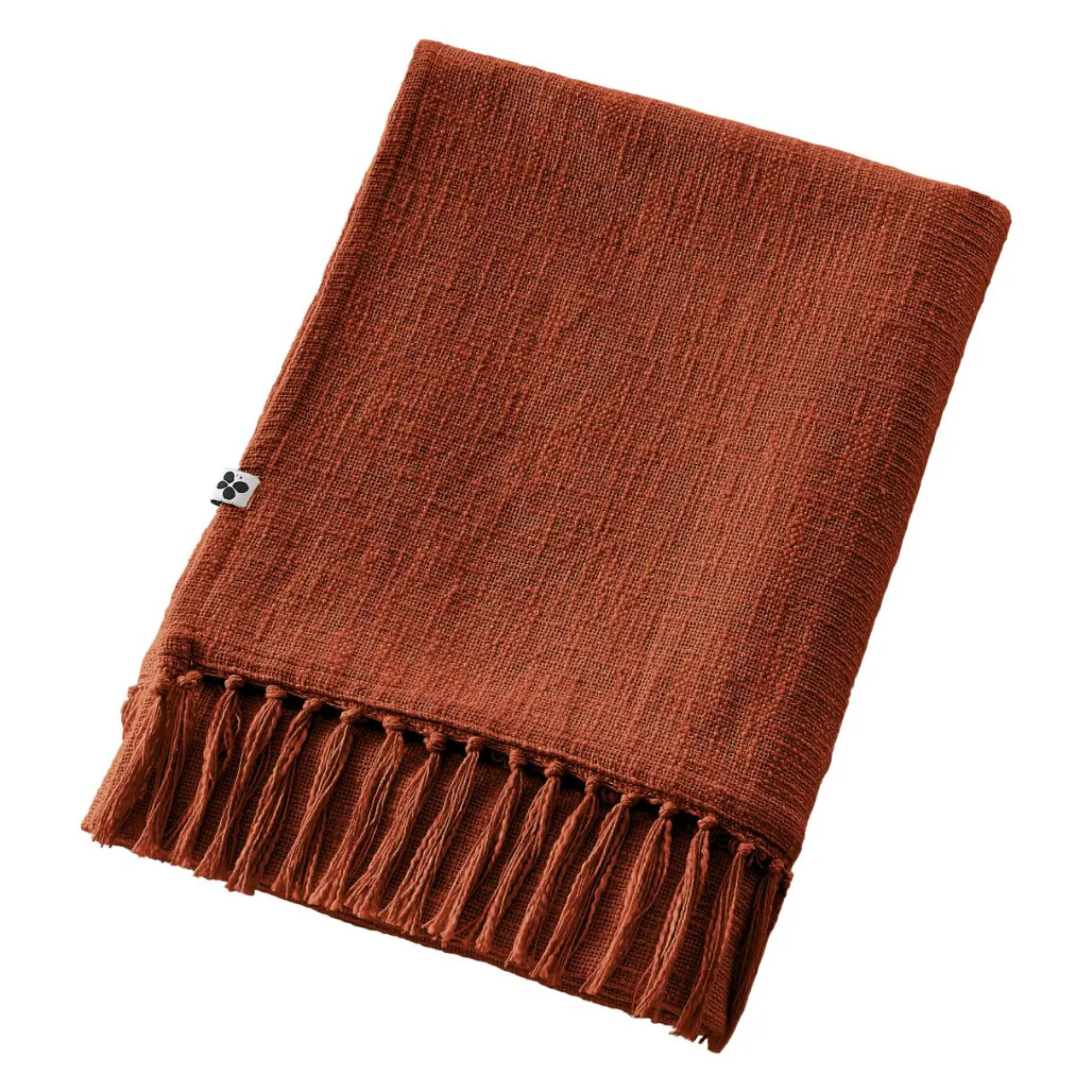 Plaid Et Jeté|Couvre-Lit Et Édredon|L'EFFET PAPILLON Plaid coton (180 x 220 cm) Sixtine Terracotta