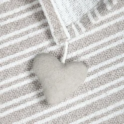 Plaid Et Jeté|STOF Plaid coton doux (125 x 150 cm) Josephine Gris