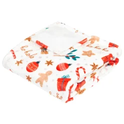 Plaid, Coussin Et Tapis De Noël|JJA Plaid de Noël (180 x 130 cm) Délice Multicolore