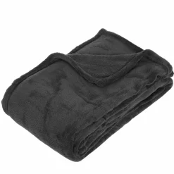 Plaid Et Jeté|ATMOSPHERA Plaid doux (150 cm) Tendresse Gris Anthracite