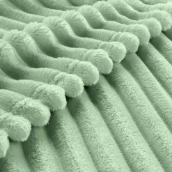 Plaid Et Jeté|EMINZA Plaid doux (125 x 150 cm) Dune Vert sauge