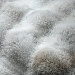 Plaid Et Jeté|STOF Plaid fausse fourrure (130 x 150 cm) Nebraska perle Gris