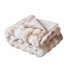 Plaid Et Jeté|EMINZA Plaid fausse fourrure (180 x 220 cm) Toronto Taupe