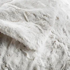 Plaid Et Jeté|douceur d'intu017drieur Plaid fausse fourrure (180 x 220 cm) Alaska Ecru Beige