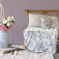 Plaid Et Jeté|ENJOY HOME Plaid fausse fourrure (130 x 150 cm) Ours Taupe