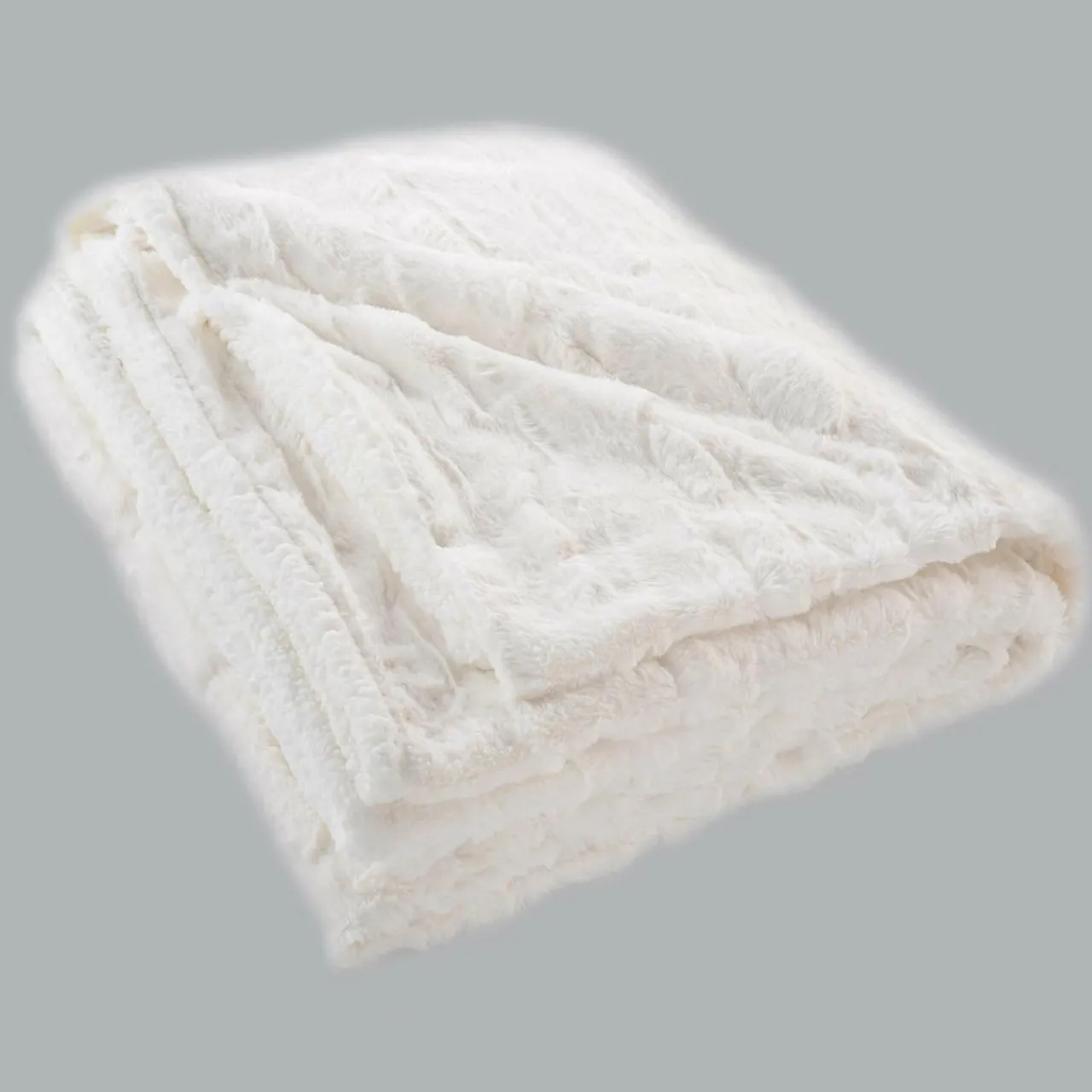 Plaid Et Jeté|douceur d'intu017drieur Plaid fausse fourrure (180 x 220 cm) Foxy Ecru Beige