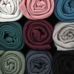 Plaid Et Jeté|LOVELY CASA Plaid polaire (125 x 150 cm) Carlton Vert sauge