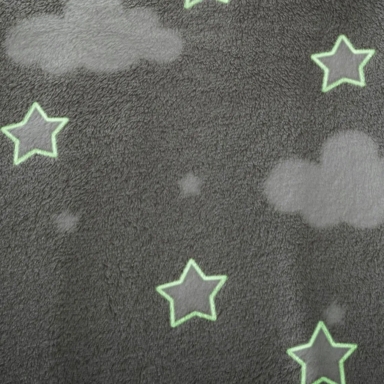 Coussin Et Plaid Enfant|Coussin Et Plaid Enfant|Atmosphera createur d'interieur for kids Plaid polaire phosphorescent enfant (125 x 150 cm) Voie lactée Gris clair