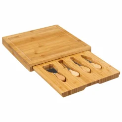 Rangement Et Organisateur|SG Secret de Gourmet Plateau de fromage bambou (30 x 30 cm) Siao Naturel
