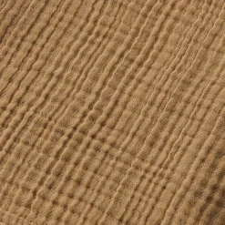 Coussin Et Plaid Enfant|Coussin Et Plaid Enfant|EMINZA Poncho de bain enfant gaze de coton 2/5 ans Gaïa Camel