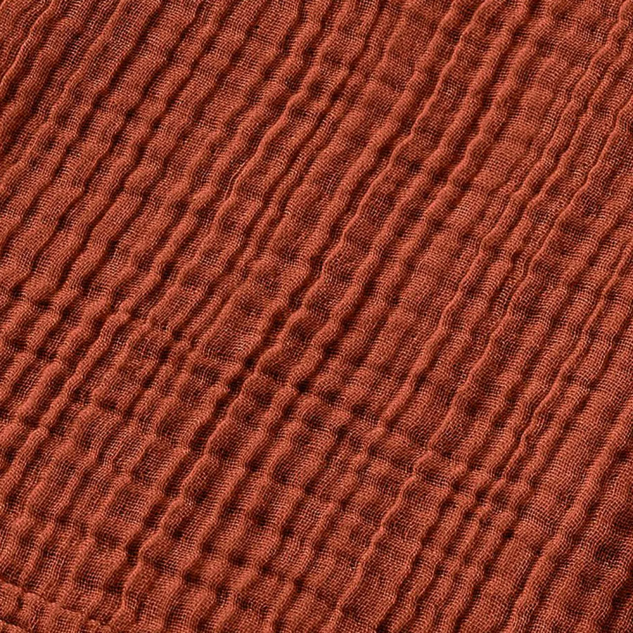 Coussin Et Plaid Enfant|Coussin Et Plaid Enfant|EMINZA Poncho de bain enfant gaze de coton 6/10 ans Gaïa Terracotta